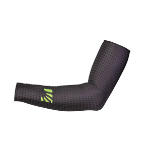 Lavaredo Arm Warmers Black/Green Fluo