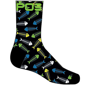 Karpos Green Fire Socks Black/Green F/Yellow F/White