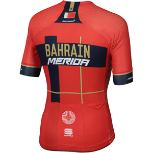 Sportful BODYFIT PRO EVO dres Bahrain-Merida červený/modrý