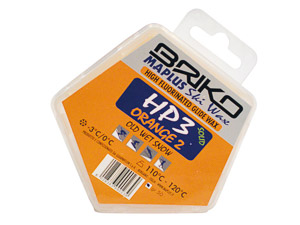 Briko Maplus vysokofluórový vosk HP3 ORANGE 2 M 50 g -3...0°C