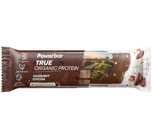 PowerBar True Organic Protein tyčinka 45g Lieskové orechy Kakao