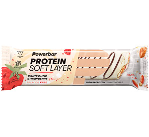 PowerBar Protein Soft layer tyčinka 40g Biela čokoláda/Jahoda