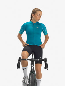 Pinarello F dámsky dres tile blue