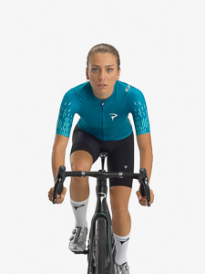 Pinarello F dámsky dres tile blue