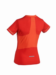 ST running tričko s krátkym rukávom dámske červené