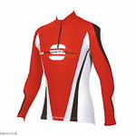 Sportful Hiihto Race Top červený/biely/čierny
