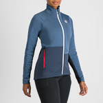 SPORTFUL XCOUNTRY ENGADIN W JACKET NATURAL GRAY/GALAXY BLUE