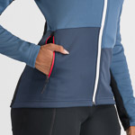 SPORTFUL XCOUNTRY ENGADIN W JACKET NATURAL GRAY/GALAXY BLUE