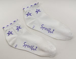 Sportful Ponožky 3 cm dámske biele levanduľové