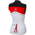 Sportful Anakonda 12 dámsky dres bez rukávov biely/červený