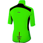 Sportful Fiandre Light NoRain dres KR fluo zelený/čierny