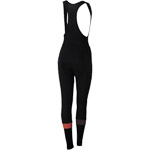 Sportful Bodyfit Pro Thermal nohavice s trakmi dámske čierne/fluo červené