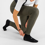 Sportful GIARA dámske nohavice s trakmi kaki