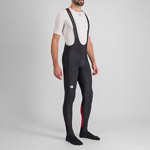 Sportful CLASSIC nohavice s trakmi black tango red