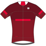 Sportful EVO cyklo dres tmavočervený