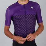 Sportful Checkmate cyklo dres fialový