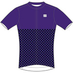 Sportful Checkmate cyklo dres fialový