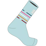 Sportful Vélodrome dámske ponožky svetlomodré/multikolor
