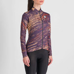 Sportful CLIFF SUPERGIARA dámsky THERMAL dres nightshade cayenna papaya