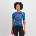 Sportful GLITCH BOMBER dámsky dres multicolor blue