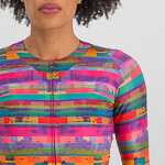 Sportful GLITCH BOMBER dámsky dres multicolor pink