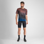 Sportful FLOW GIARA tričko berry blue/cayenna red