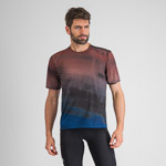 Sportful FLOW GIARA tričko berry blue/cayenna red