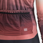 Sportful FLOW  SUPERGIARA THERMAL dres dusty red olive green