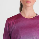Sportful FLOW GIARA dámske tričko s dlhým rukávom berry blue pink