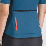 SPORTFUL CYCLING FIANDRE LIGHT  SHORT SLEEVE W JACKET TEAL BLUE