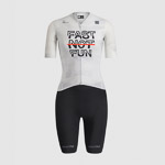 SPORTFUL FAST NOT FUN dámska gravel kombinéza biela, čierna