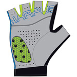 Karpos Rapid 1/2 Fingers Glove Indigo B./Green Fluo