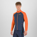 KARPOS PIZZOCCO EVO FULL-ZIP FLEECE OUTER SPACE/SCARLET IBIS