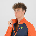 KARPOS PIZZOCCO EVO FULL-ZIP FLEECE OUTER SPACE/SCARLET IBIS