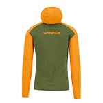 Karpos AMBRIZZOLA FULL-ZIP mikina s kapucňou cedar green/radiant