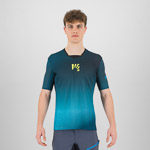Karpos VAL DI DENTRO tričko Black/ Enamel Blue/Yellow Fluo