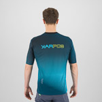 Karpos VAL DI DENTRO tričko Black/ Enamel Blue/Yellow Fluo