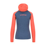 Karpos Ambrizzola W Full-Zip Hoodie Vintage Indigo/Hot Coral