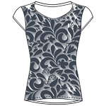 Karpos Loma Print W Jersey White/Ombre Blue