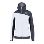 KARPOS AVERAU W FULL-ZIP HOODIE FLEECE BRIGHT WHITE/OMBRE BLUE