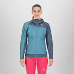KARPOS AVERAU W FULL-ZIP HOODIE FLEECE DELPHINIUM/BLUEFIN