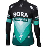 Sportful BODYFIT THERMAL dres s dlhým rukávom Bora-hansgrohe čierny/Bora zelený