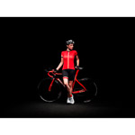 Pinarello FUSION dámsky dres Think Asymmetric červený/čierny