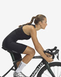 Pinarello F dámske kraťasy s trakmi čierne