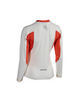ST running tričko s dlhým rukávom dámske biele/oranžové